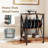  3-tier Record Player Stand With Metal Dividers Adjustable Shelf & Power Outlets