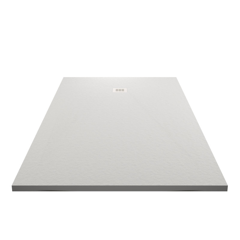 Curbless Shower Base Rex Slate 60" x 32", White