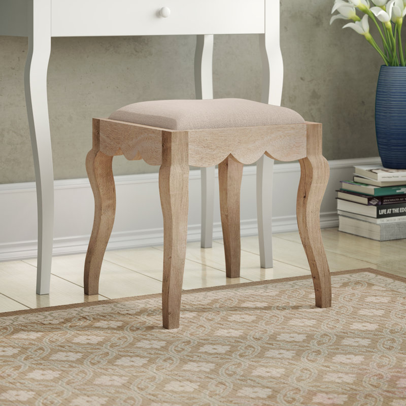 Bridgette Solid Wood Accent Stool