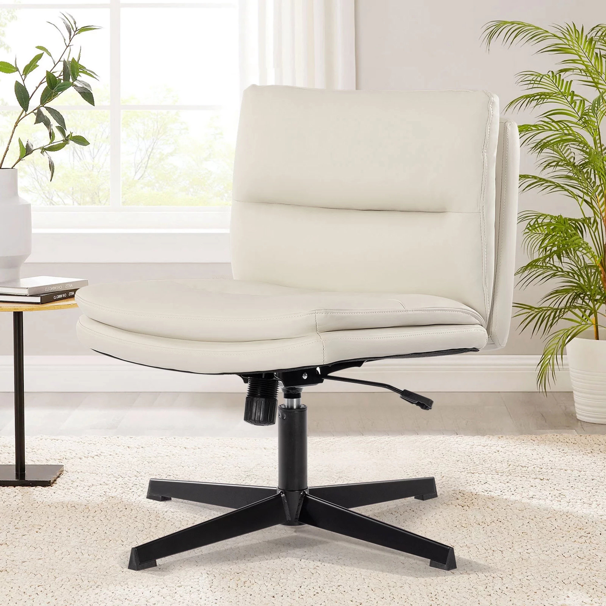 Ebern Designs Faux Leather Office Chair | Wayfair