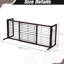 Barrière d'intérieur autoportante en pin pour chien pour portes et escaliers de 38 à 71 po, grillage métallique, solution fonctionnelle de confinement stable pour animaux de compagnie