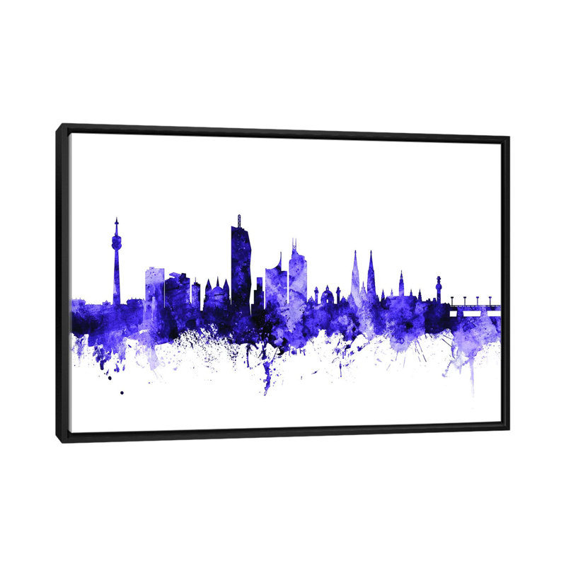 « vienne, autriche horizon » par michael tompsett, reproduction d’impression sur toile tendue, H 18 po x l 26 po x P 1,5 po