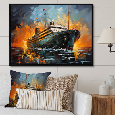 Sterger " Boat Titanic Collage Interwoven I "
