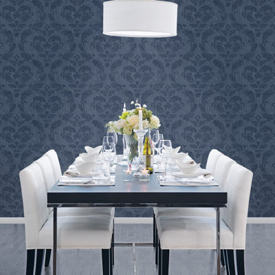Utopia Collection Traditional Damask Wallpaper Roll