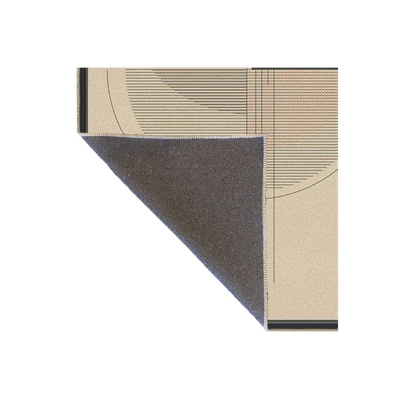 Tapis décoratif rond à motifs Modern Modern, Tapis de couloir 2 pi 6 po x 9 pi 10 po inclus