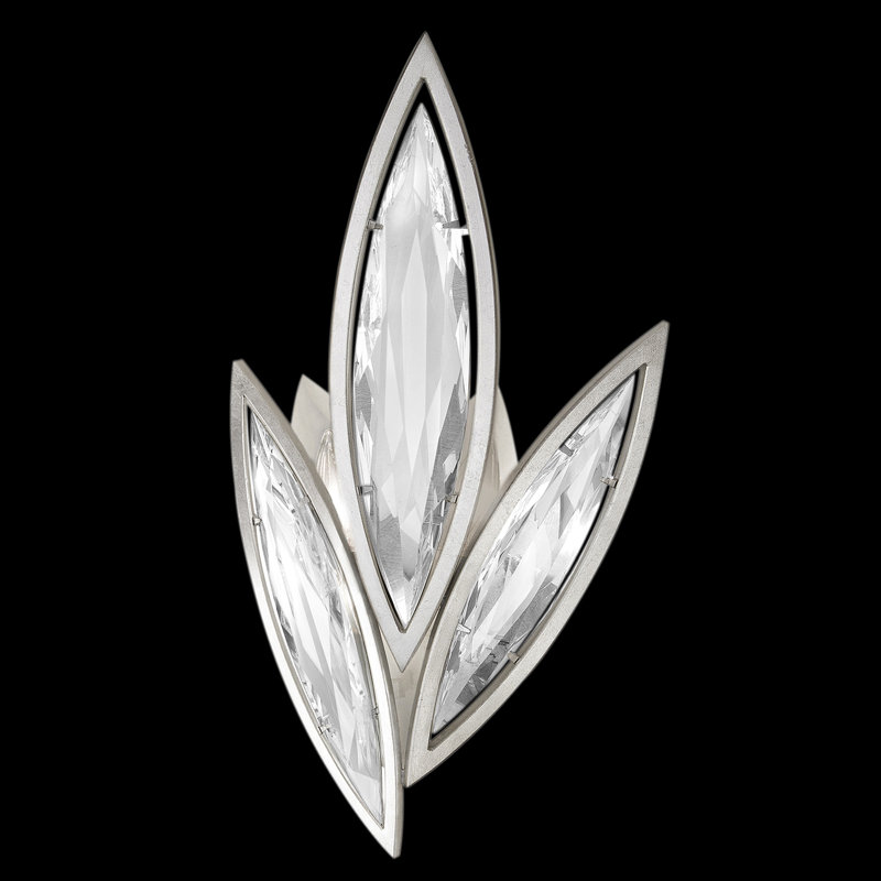Applique murale encastrée 21 po Marquise, Argent platiné