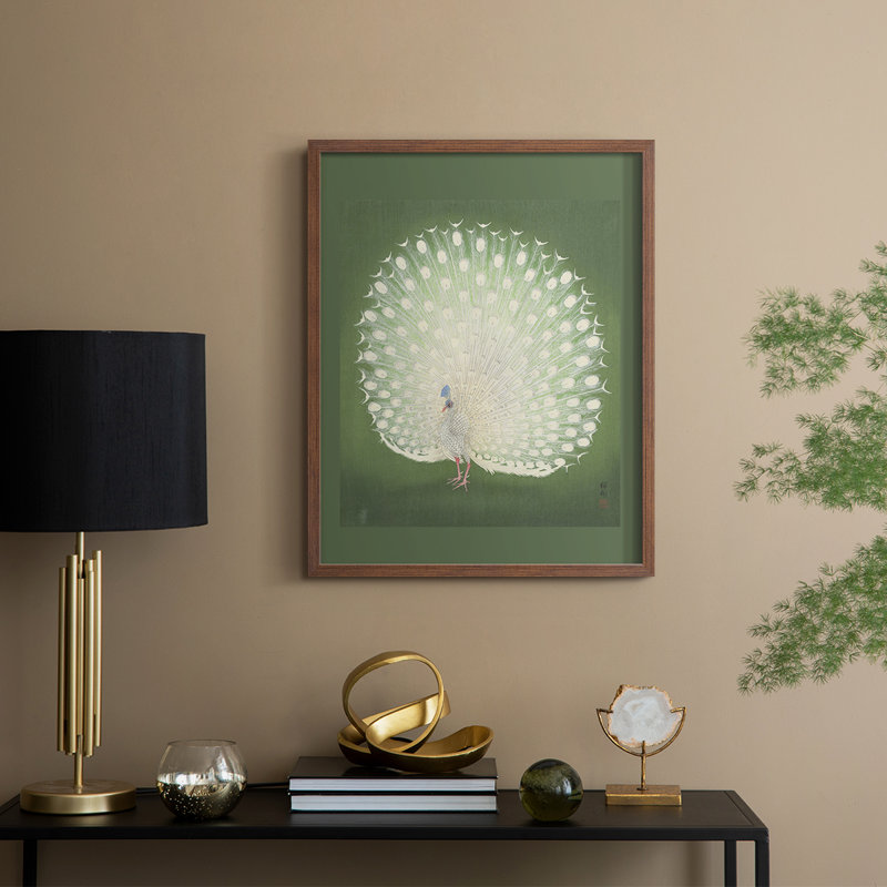 «Vintage Animal Print», impression encadrée en bois massif, H 30 po x l 24 po, Noyer