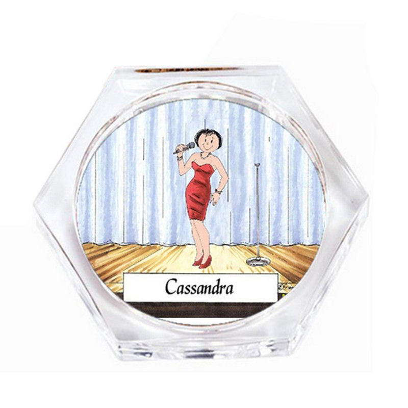 Ensemble de 4 sous-verres personnalisables Singer, Oui