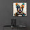 «French Bulldog Collorfull» par Rey Klimt, art mural en verre acrylique