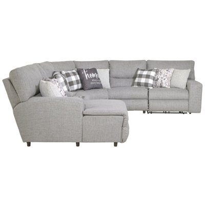 Balvina Upholstered Reclining Curved Sectional