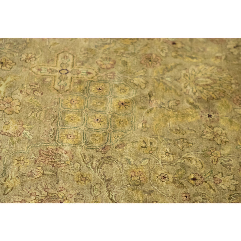 High-Quality Hand-Knotted Beige Area Rug