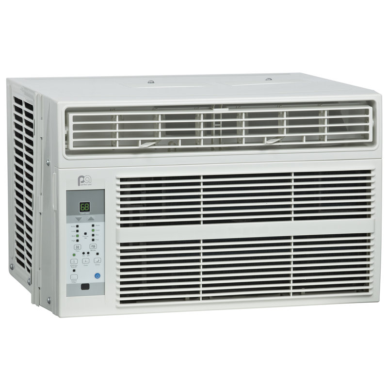 Perfect Aire 8000 BTU White Window Air Conditioner with Remote Control