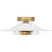 Indigo 2-Light Light Gold Flush Mount