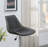 Swivel Upholstered Adjustable Height Counter Stool with Metal Frame-113862276