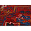 Tapis rouge géométrique 9 x 11 po