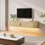Meuble télé flottant avec lumières RVB, tablette télé murale-1450539030-1450539024