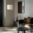 61" Farmhouse Industrial Floor Lamp With White Linen Shade, Rotary Switch, Sturdy Metal Base For Living Room, Bedroom, Office, And Nursery-618934076-618934023