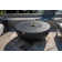 Eclipse 44" Natural Gas Fire Pit Table Bundle Includes Wind Guard and Burner Lid