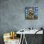 Toile épique Graffiti «Yorkshire Terrier Starry Night» par Rich Monet, 12 po x 12 po-130695030