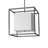 22" Square Kitzi Box Pendant