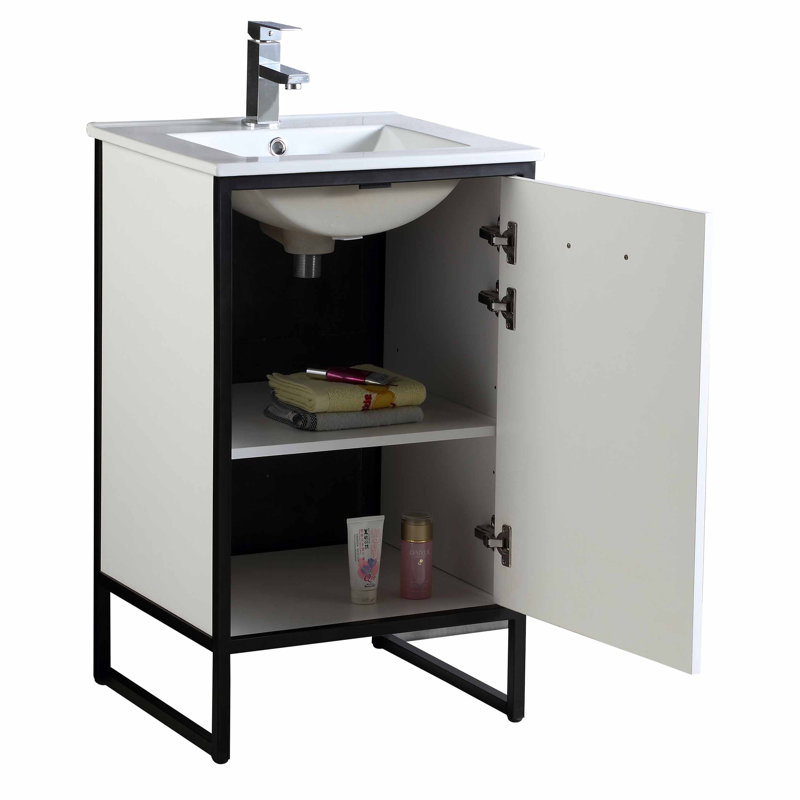 Ensemble de meuble-lavabo simple 20 po Saray, Blanc