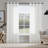 Mkenzi Polyester Semi-Sheer Gromments Curtain Pair-1782461616