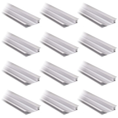 3.3ft Recessed/Flush Wall Mount U-Channel Aluminum Profile Housing