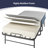 31''W Folding Rollaway Bed With 5'' Mattress With Dustproof Bag And Baffle for Guest Room-1464892529