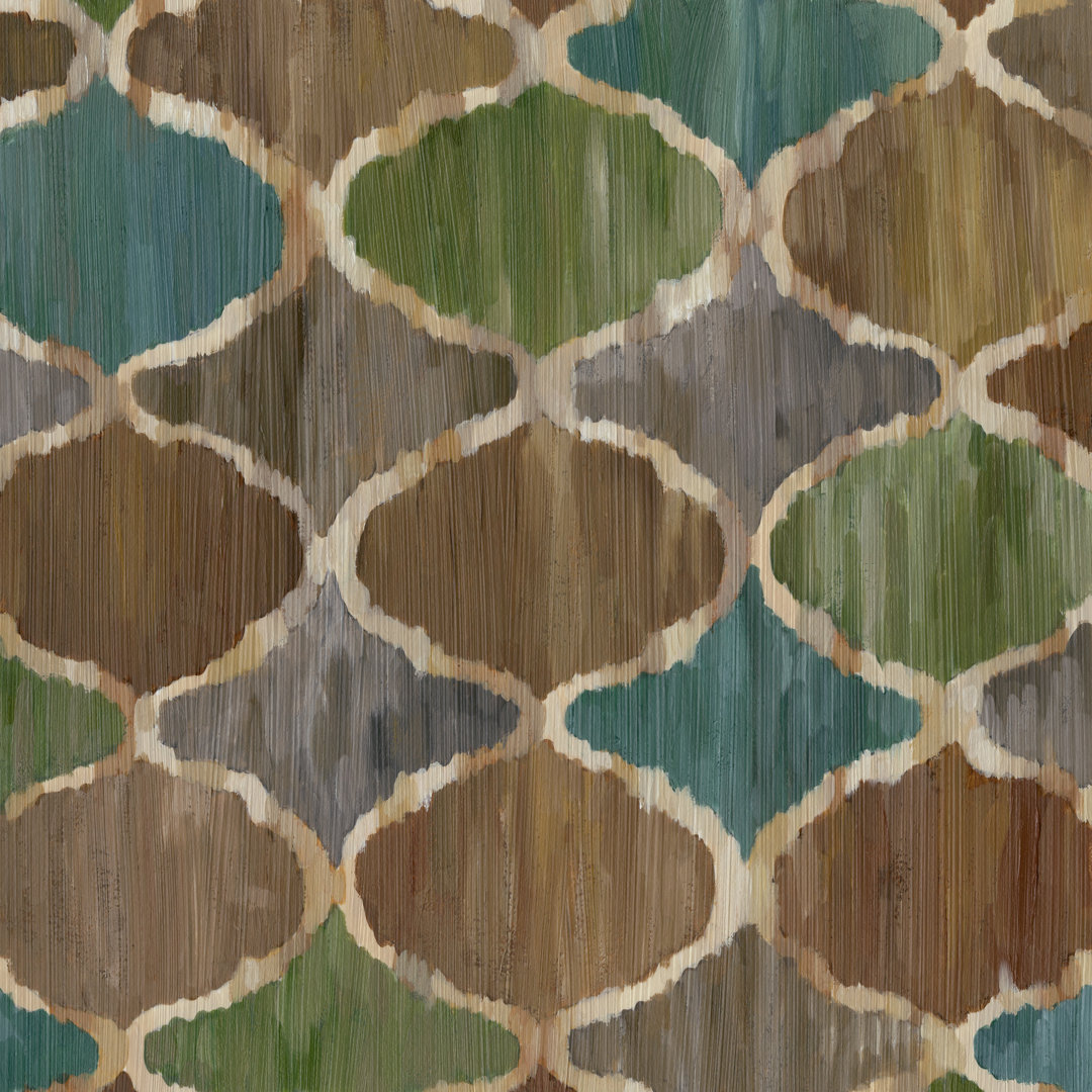 Ikat Symmetry IV by Chariklia Zarris - Wrapped Canvas Graphic Art
