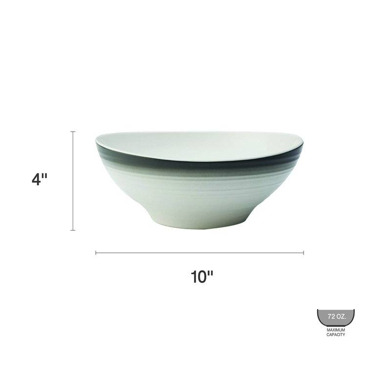 Swirl Vegetable Bowl, Ombre Gray