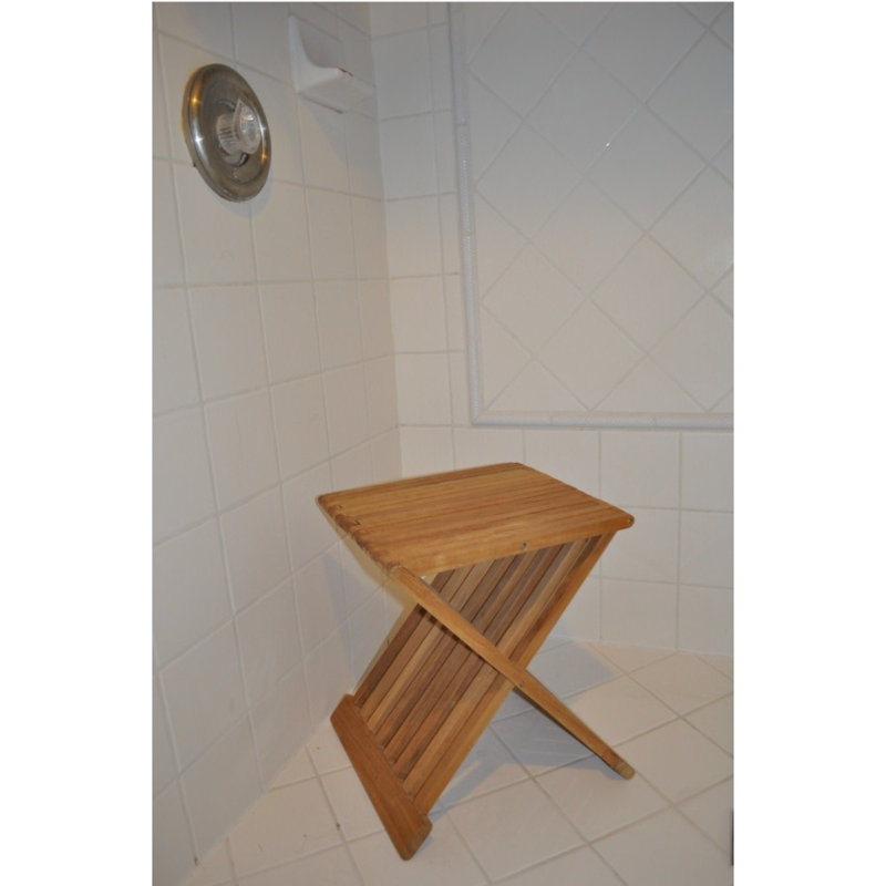 Gismonde Rectangular Teak Outdoor Folding Side Table