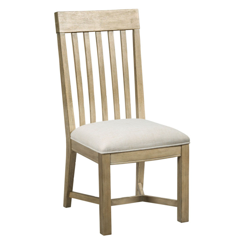 Oakman 19'' H Fabric Upholstered Side Chair, Driftwood