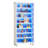 Orthman 68.9" H x 28.35" W Open Bookcase Bookshelf with Adjustable Shelf and Multicolor LED Lights-1493773659