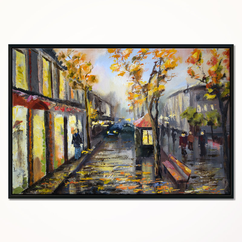 «City», reproduction sur toile tendue, H 12 po x l 20 po x P 1 po