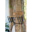 Laundry Rack with Accordion Design - 20" x 14" x 20" - Brown and Black