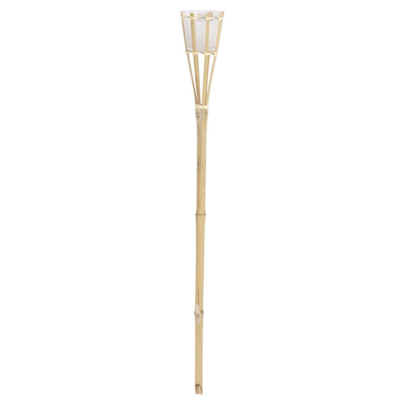4 Piece Wood Candlestick Set with Candle Included