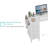 Cheshire Built-in Outlets L-Shaped Computer Desk with Drawers & Storage Shelves-292784077-296905394