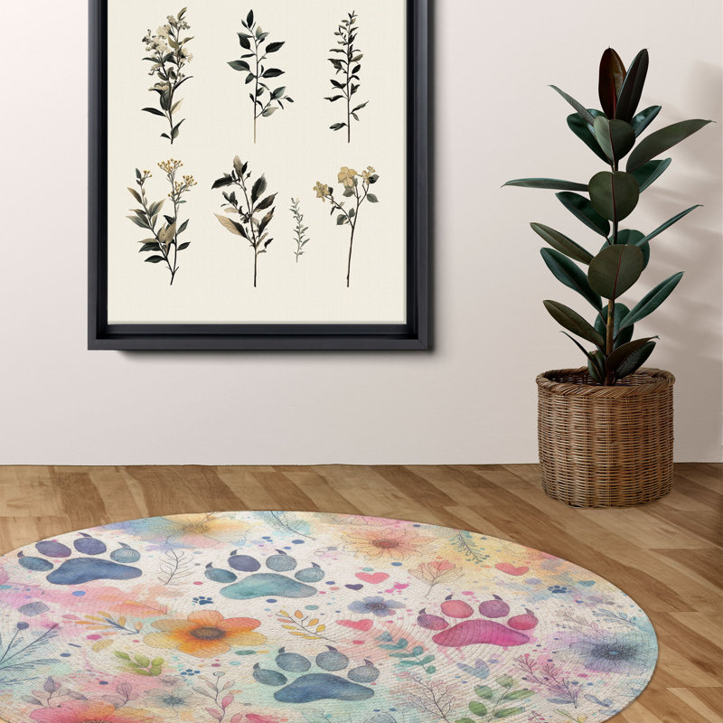 Tapis tressé Pet, Rond 5 pi
