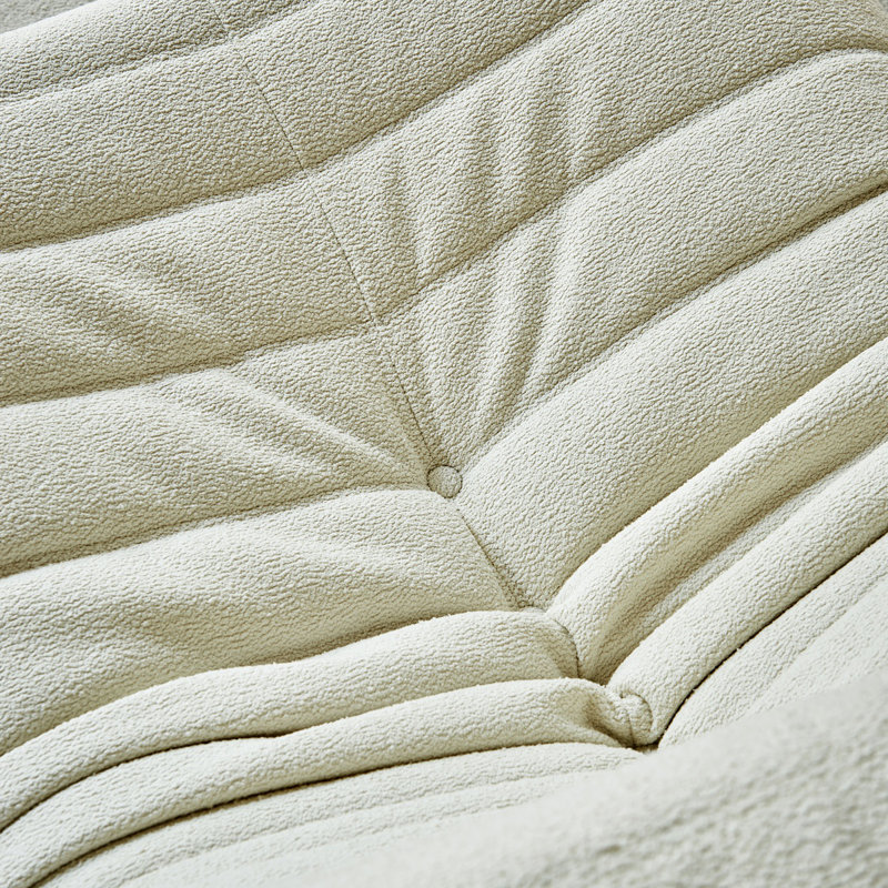 Fauteuil à billes Teddy, Peluche beige