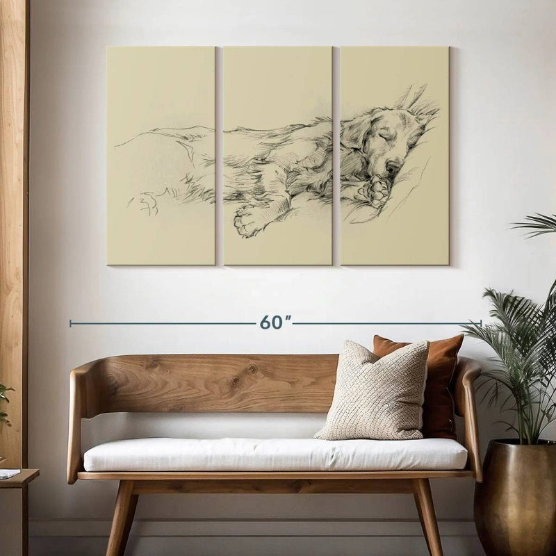 Brampt Dog Days I, 32" H x 50" W