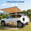 Auvent de camion VUS 6,7 x 8,3 pieds imperméable, auvent 600D Ripstop avec poteaux réglables, beige-129882543