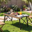 Table de camping modulaire, table d'extérieur pliante réglable en hauteur avec surface de cuisson extensible pour le camping, le barbecue et le patio-133288327
