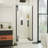  DreamLine Ascend 34 - 35 inch W x 72 inch H Frameless Pivot Shower Door in Brushed Nickel-66538186-121281575