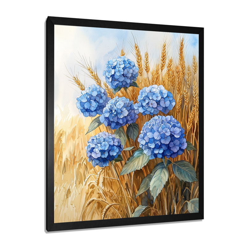 Bachelder - impressions sur toile florales, Noir, H 20 po x l 12 po, Reproduction encadrée d'une seule photo