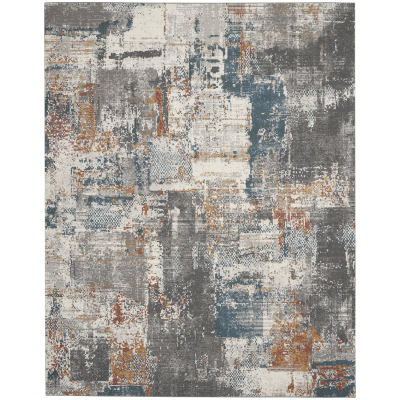 Abstract Indoor Rug, Rectangle 7'10" x 9'10"