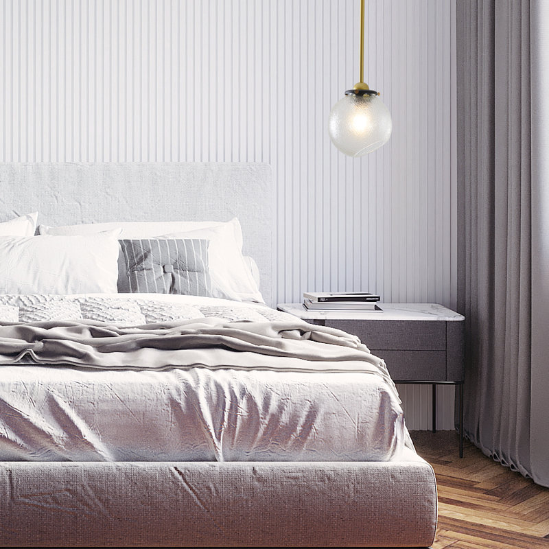 Luminaire suspendu sphère 1 lumière Transitional