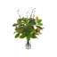 Seasonal Magnolia Leaf And Berry Holiday Arrangement