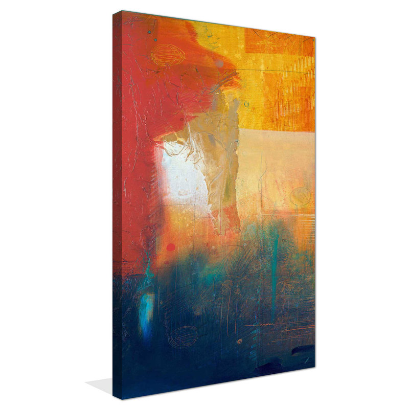 «Summer Set I», reproduction de peinture acrylique, H 60 po x l 36 po x P 1,5 po, Toile tendue