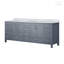Meuble-lavabo double 84 po X P 22 po D, avec plateau en marbre de Carrare-1791354670