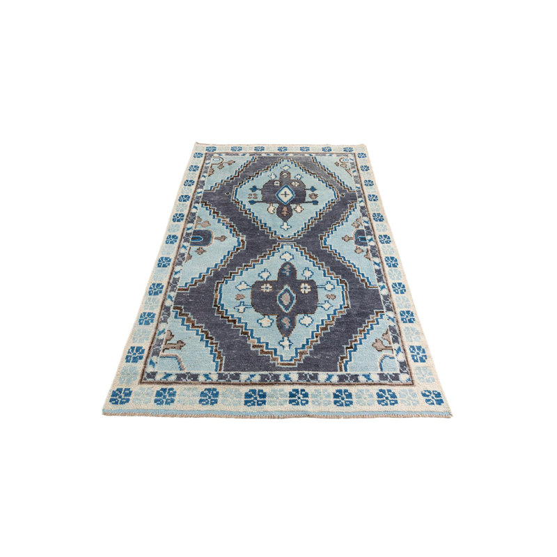Tapis bleu clair Kalmanovitz